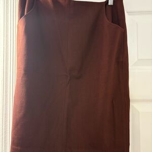 CAbi Rich Brown Pencil Skirt